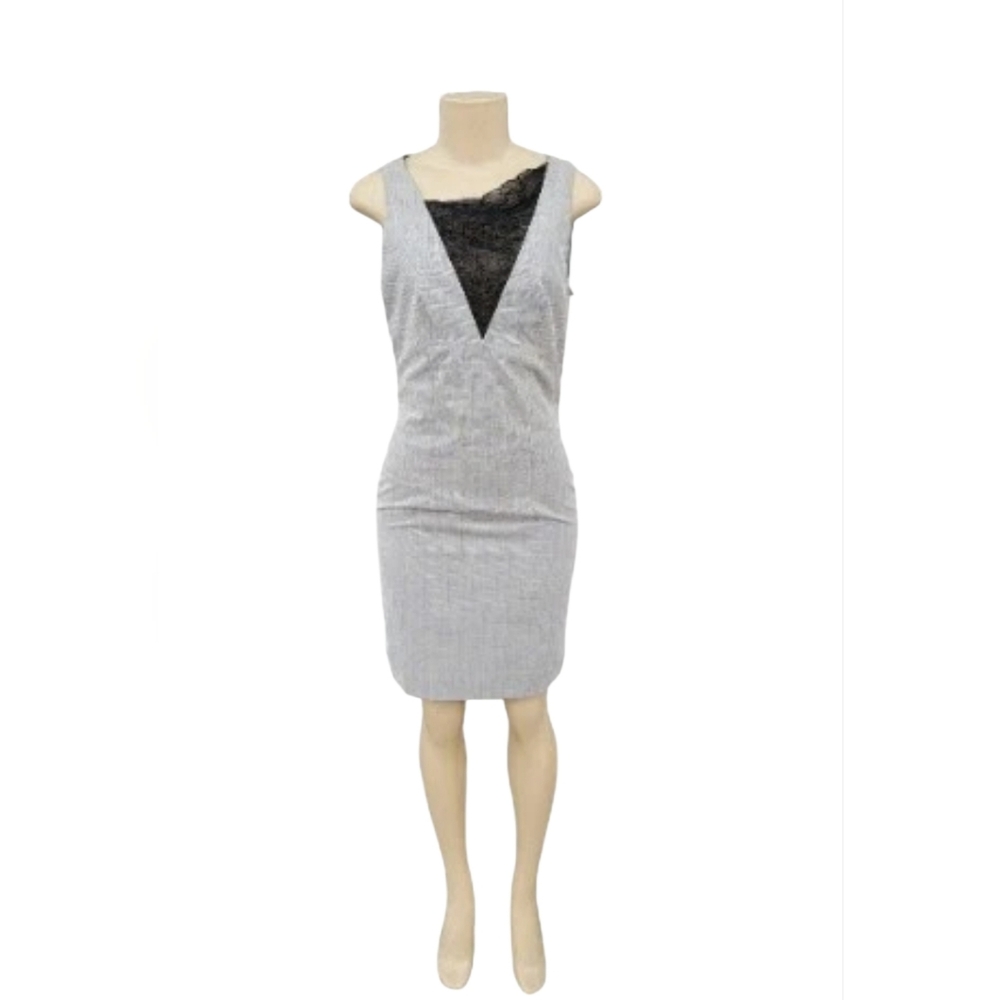 Versace Jeans Couture Dress Women's Gray Black Size 26/40